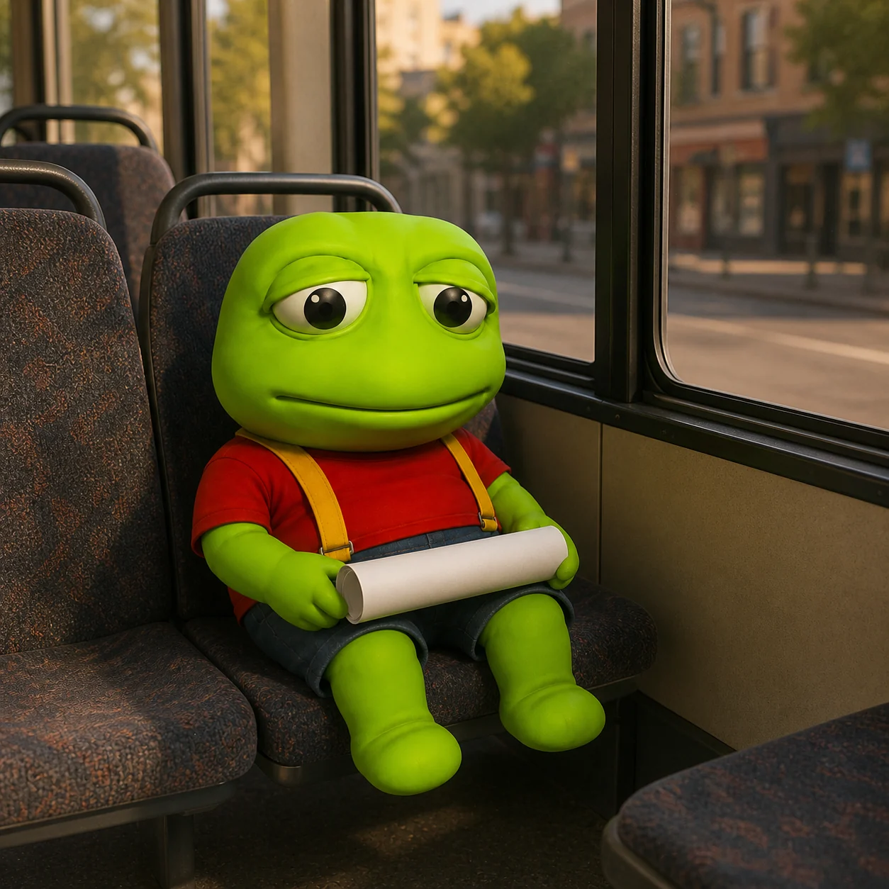Toad on a bus